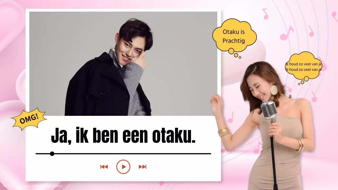 Roze en rood, ziekelijke otaku beroemdheid doujinshi presentatie