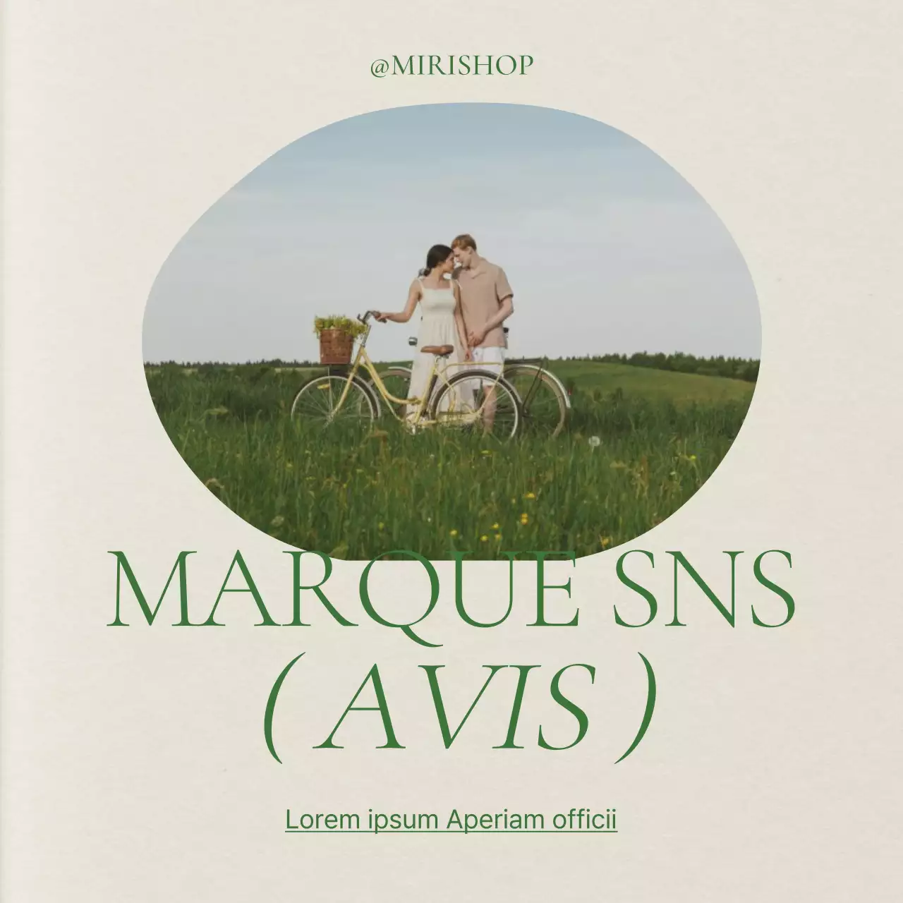 Annonces vertes et modernes de flux marketing dans les médias sociaux