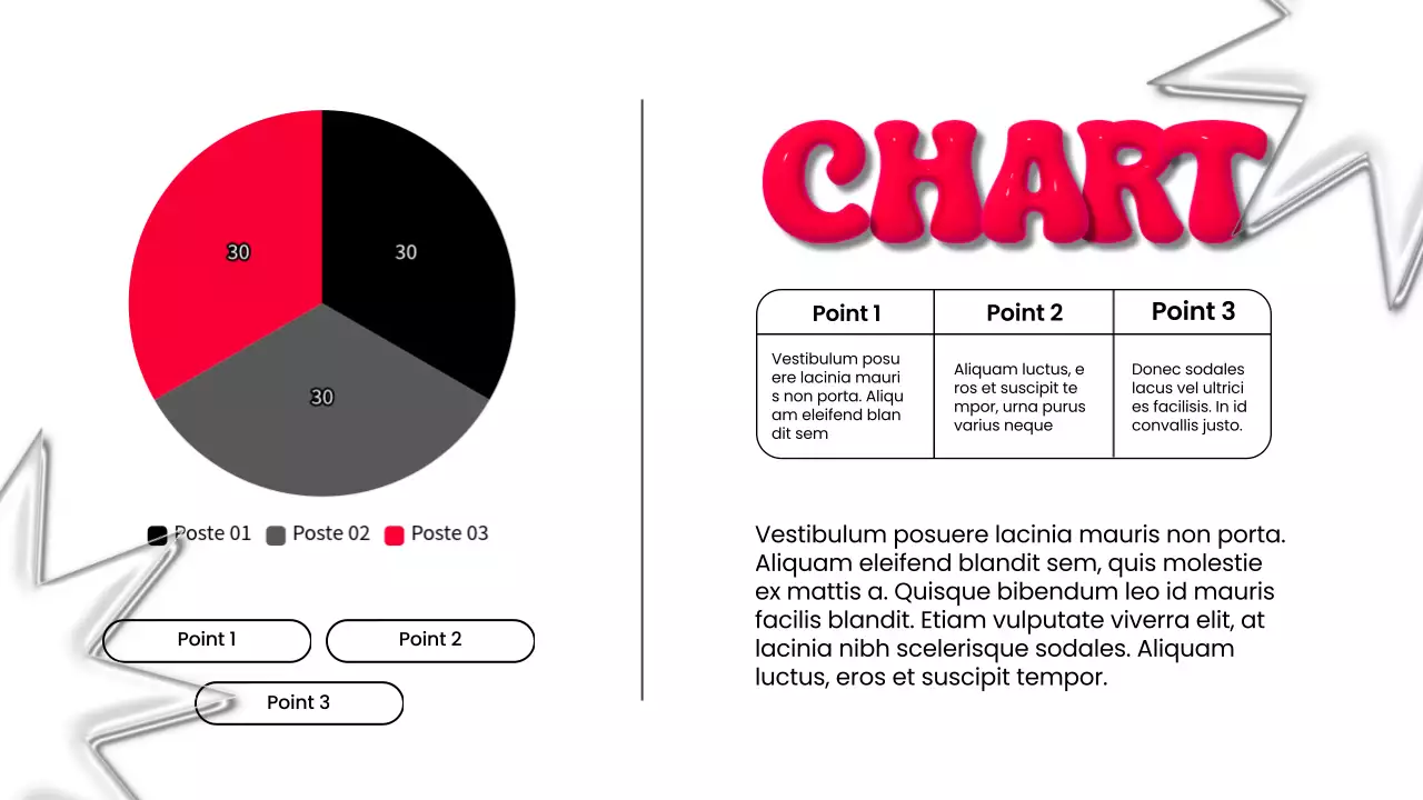 Rapport marketing 3D moderne blanc et rouge