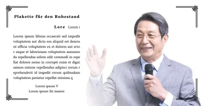 Gestalten Sie eine Ruhestandsfeier mit dekorativen Umrandungen und Fotos für eine organisierte Atmosphäre