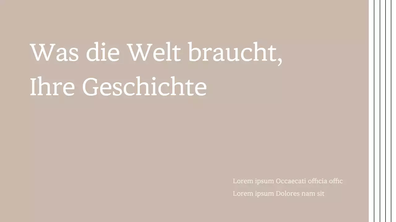 Buchvorschlag für ein modernes Werk in Braun
