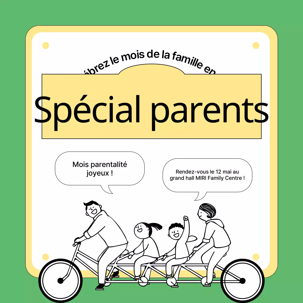 Promouvoir un dispositif parental simple, vert et jaune