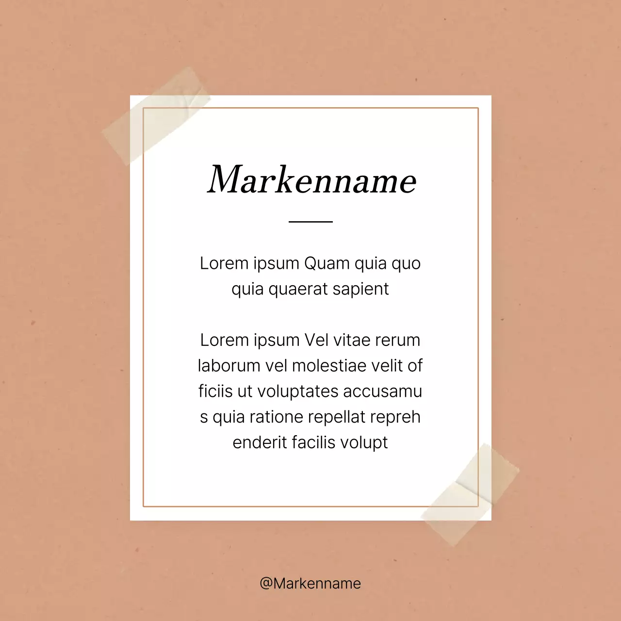 Förderung eines trendigen Social Media Marketing Feeds in Rosa und Elfenbein