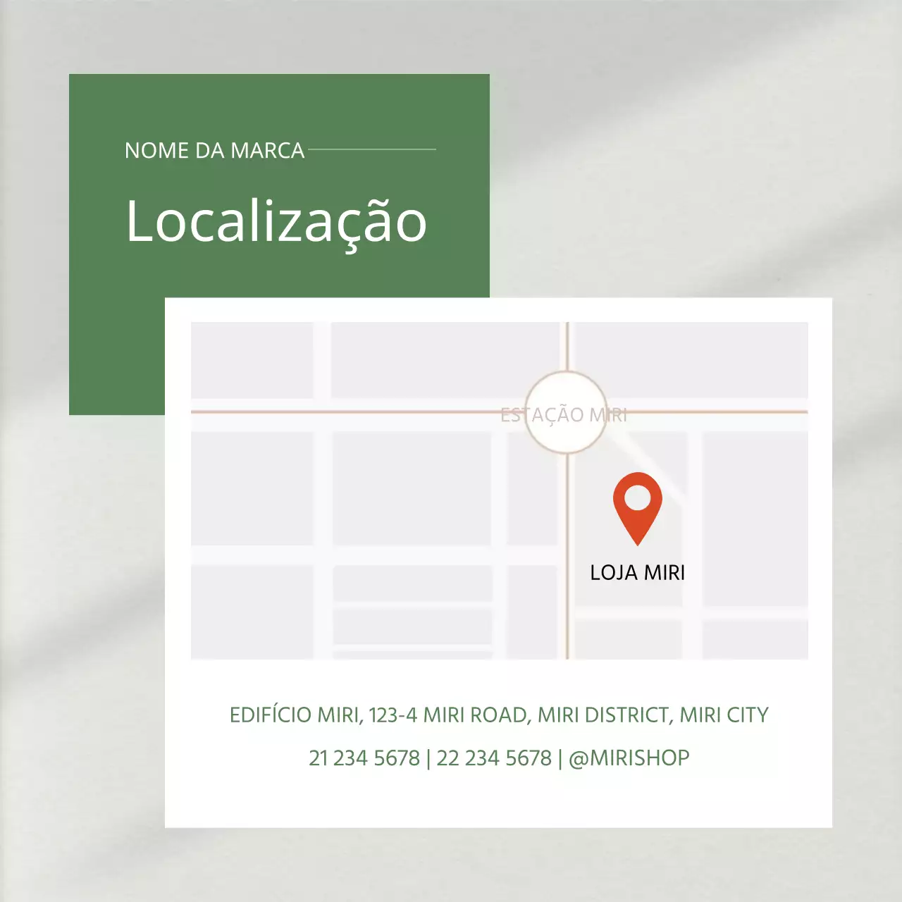 Promover um resumo de marketing ecológico e moderno nas redes sociais