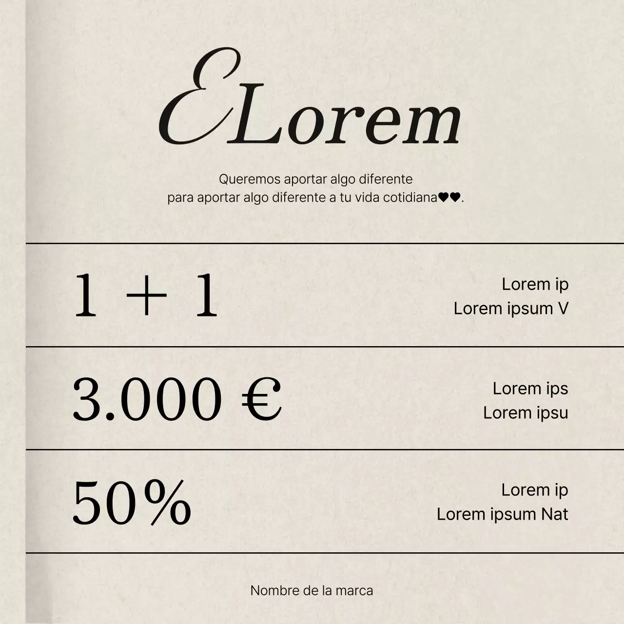 Anunciamos un moderno evento de marketing en redes sociales en rosa y marfil