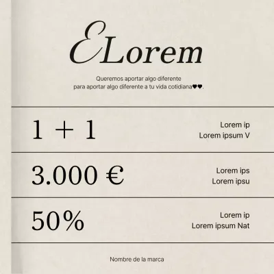 Anunciamos un moderno evento de marketing en redes sociales en rosa y marfil