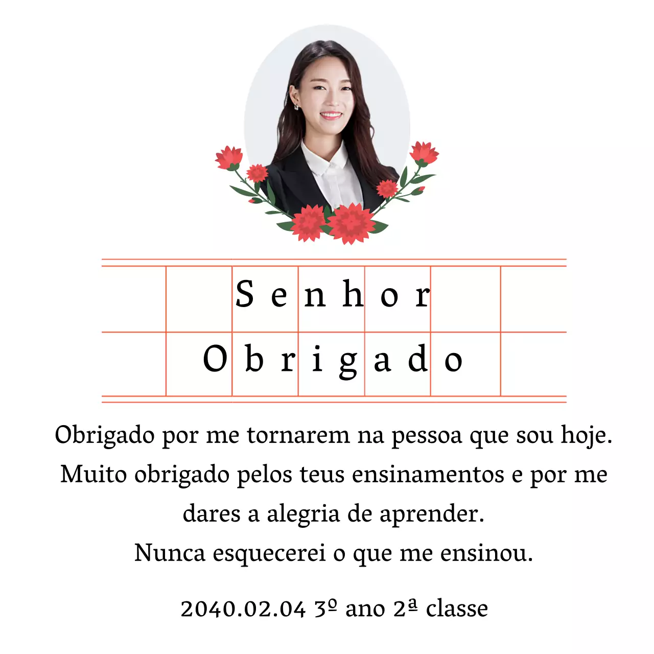 Um toque sentimental no Dia do Professor com papel manuscrito e cravos