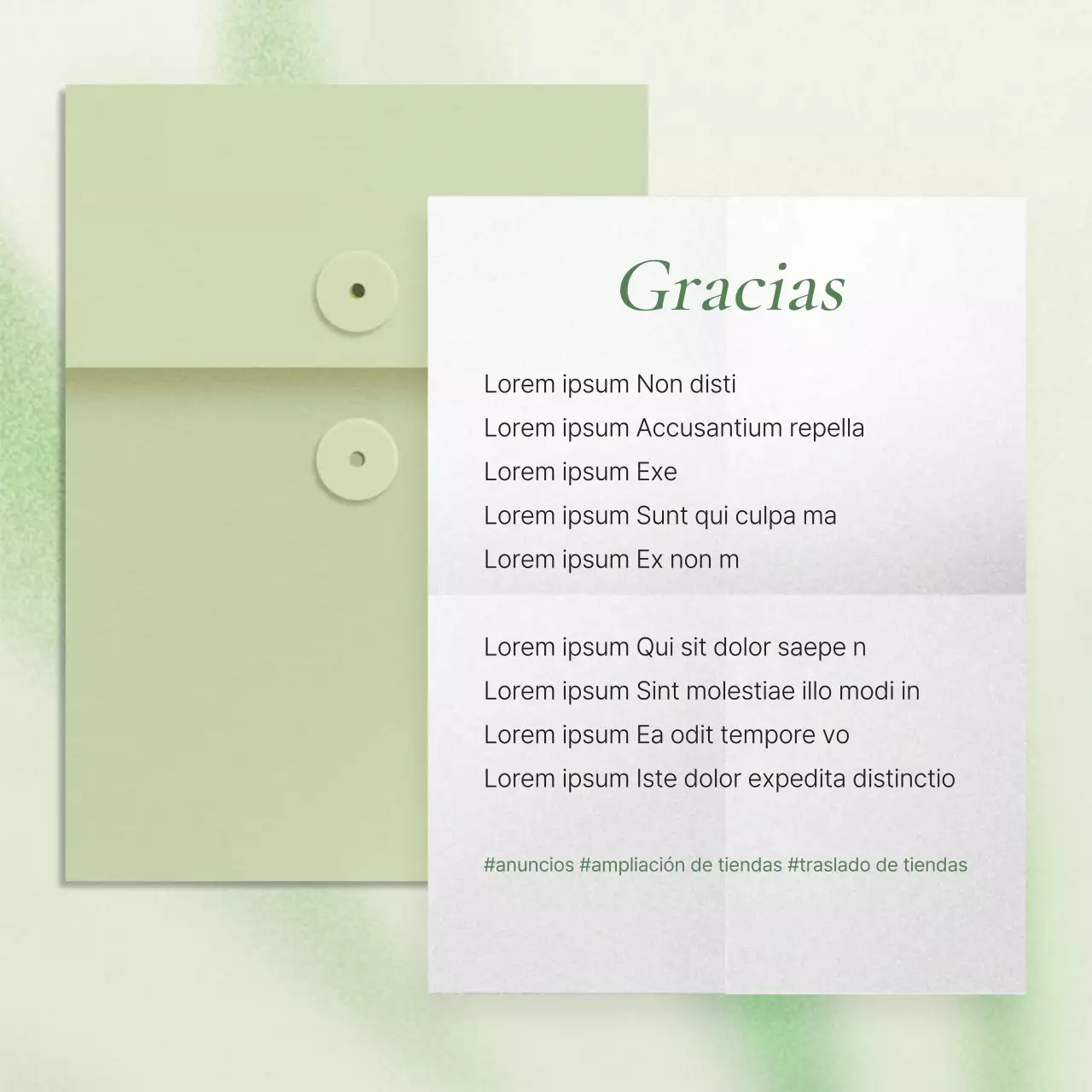 Anuncios ecológicos y modernos de marketing en redes sociales