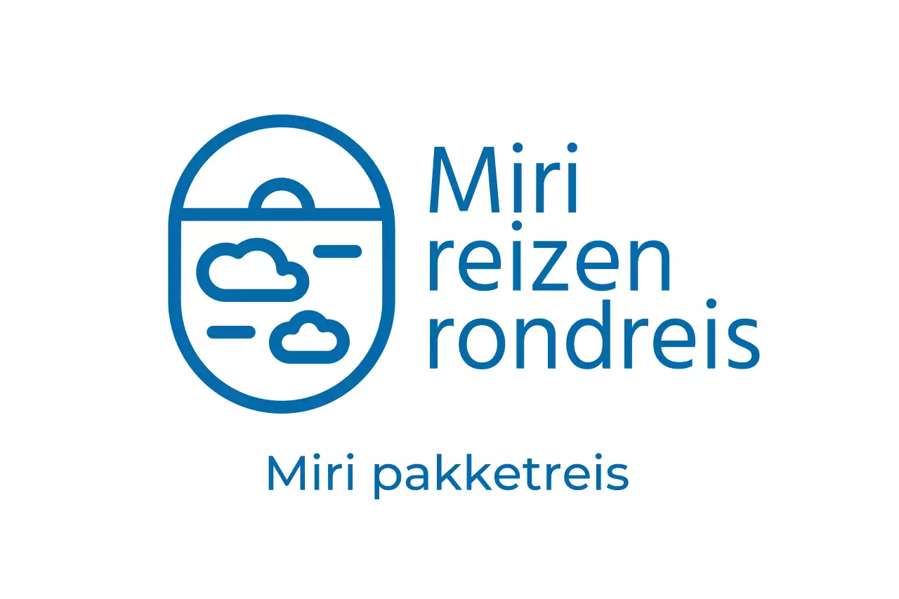 Logo's voor reis- en toerismeproducten met blauw