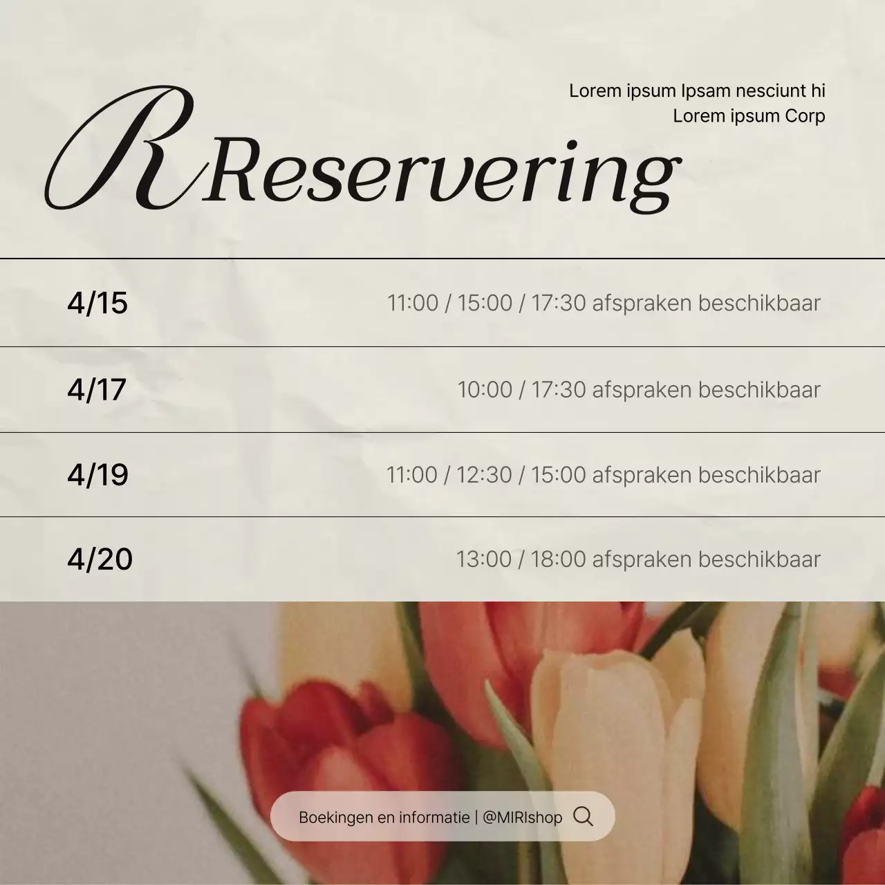 Aankondiging van een trendy social media marketing boeking in roze en ivoor