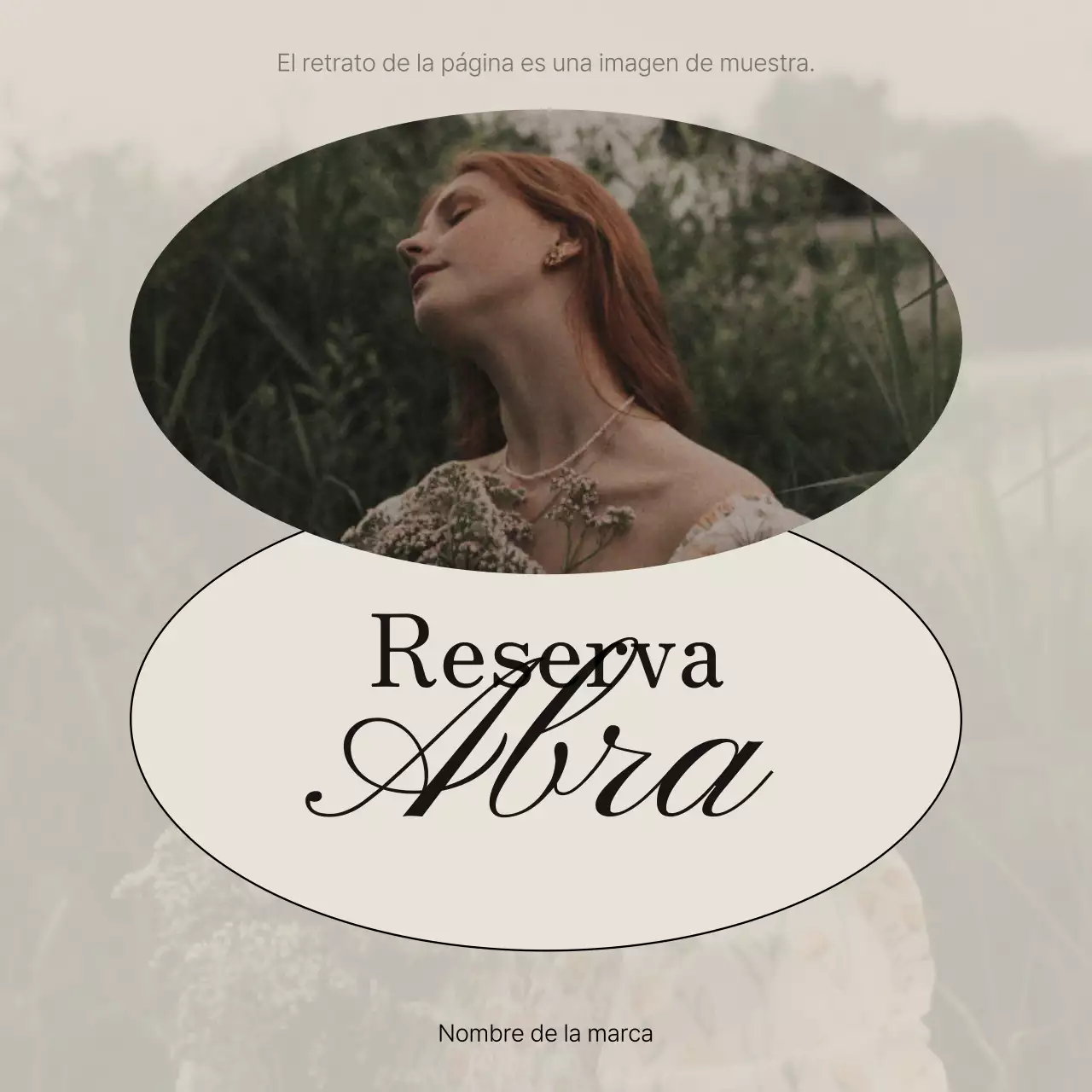 Anunciamos una moderna reserva de marketing en redes sociales en rosa y marfil