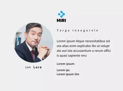 Una targa inaugurale dall'aspetto pulito con il vostro logo aziendale