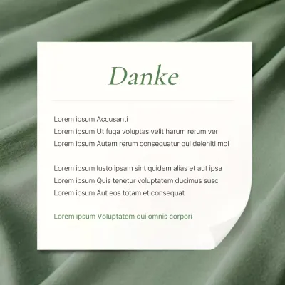 Grüne, moderne Social-Media-Marketing-Feed-Ankündigungen