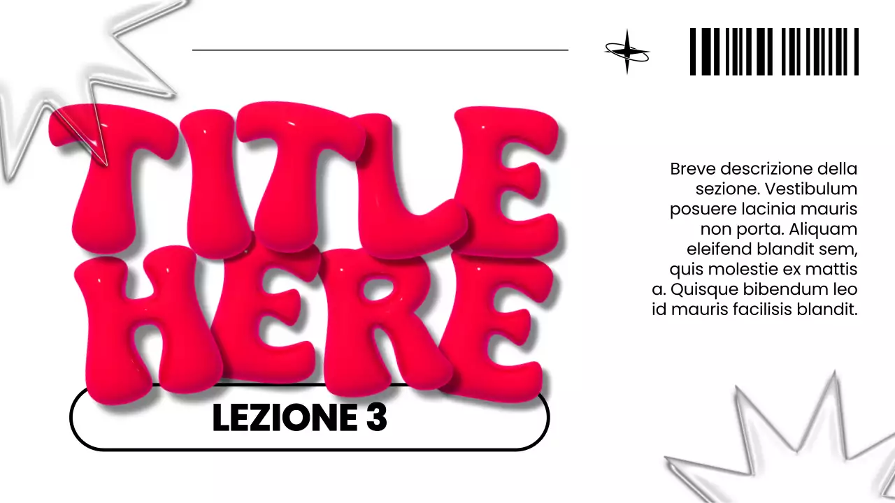 Rapporto di marketing 3D moderno bianco e rosso