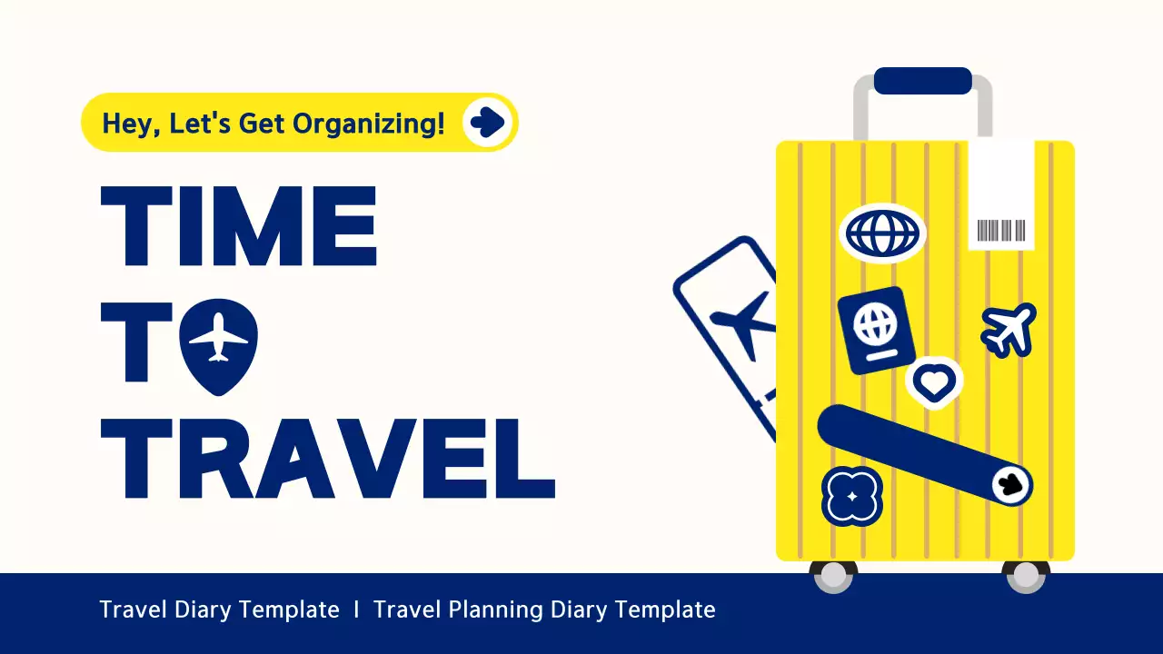 옐로우 모던 여행 일기 프레젠테이션