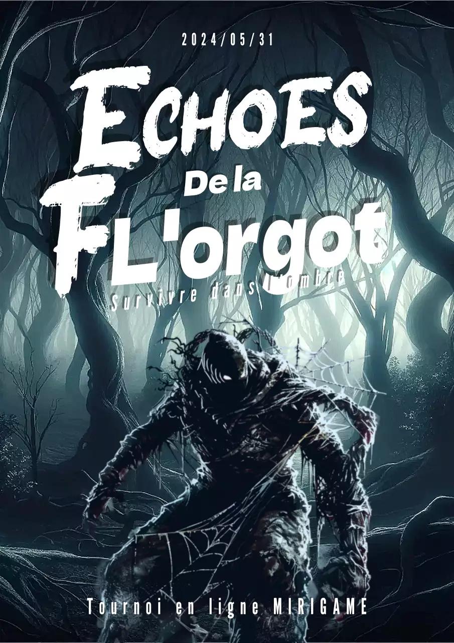 Flyer médiéval noir et gris