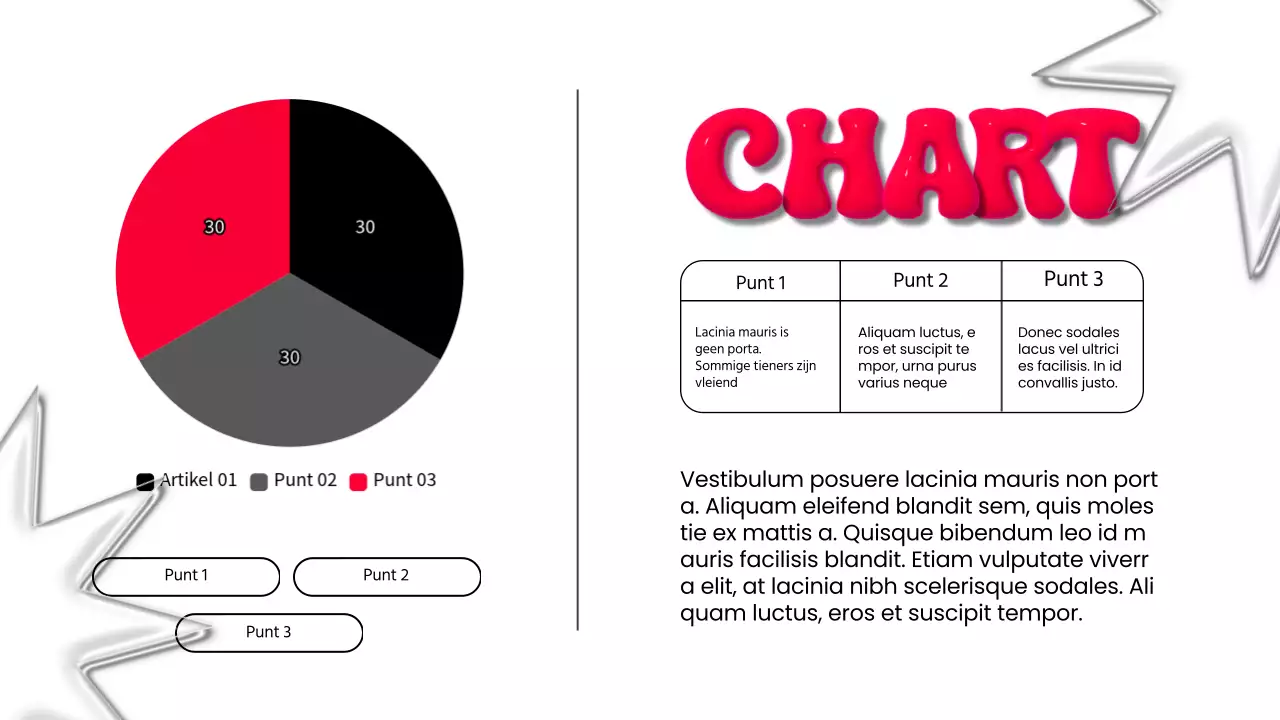 Wit en rood modern 3D marketingrapport