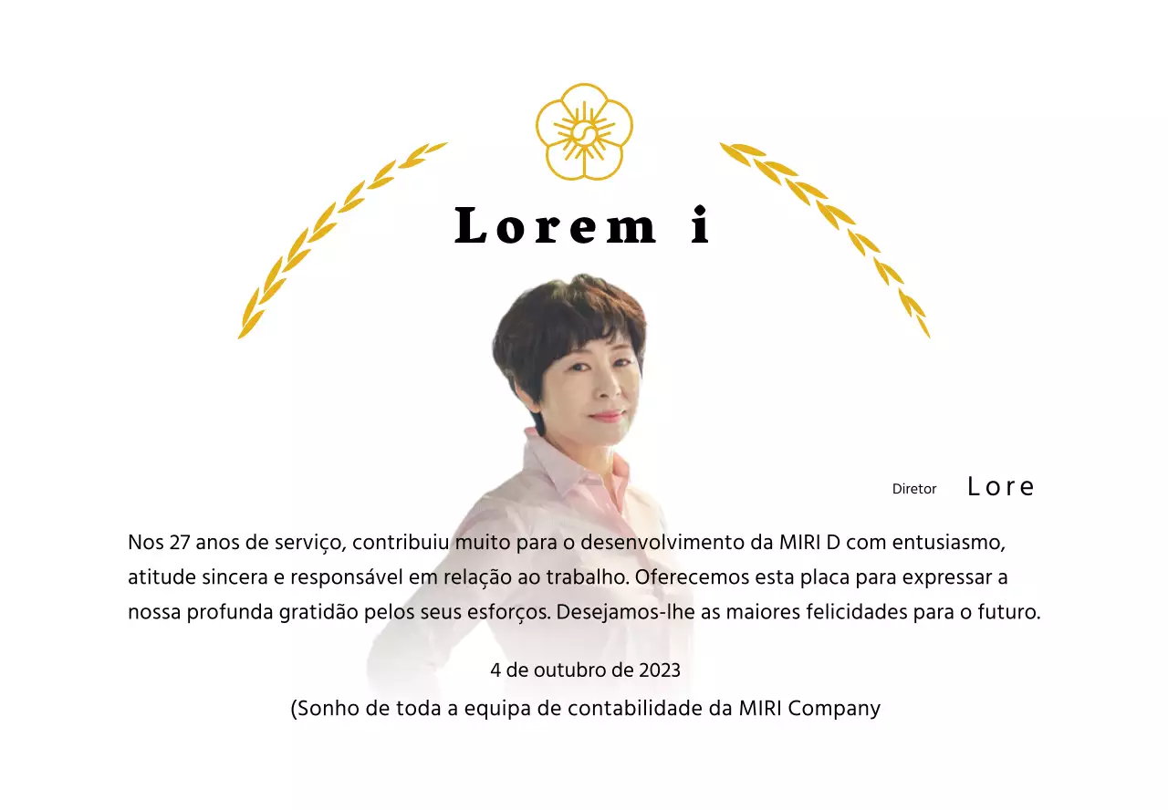 Uma placa de apreciação de reforma de aspeto elegante com coroas de louros douradas e uma suástica.