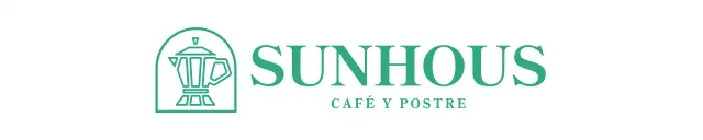 Logotipo de la empresa en azul claro y menta