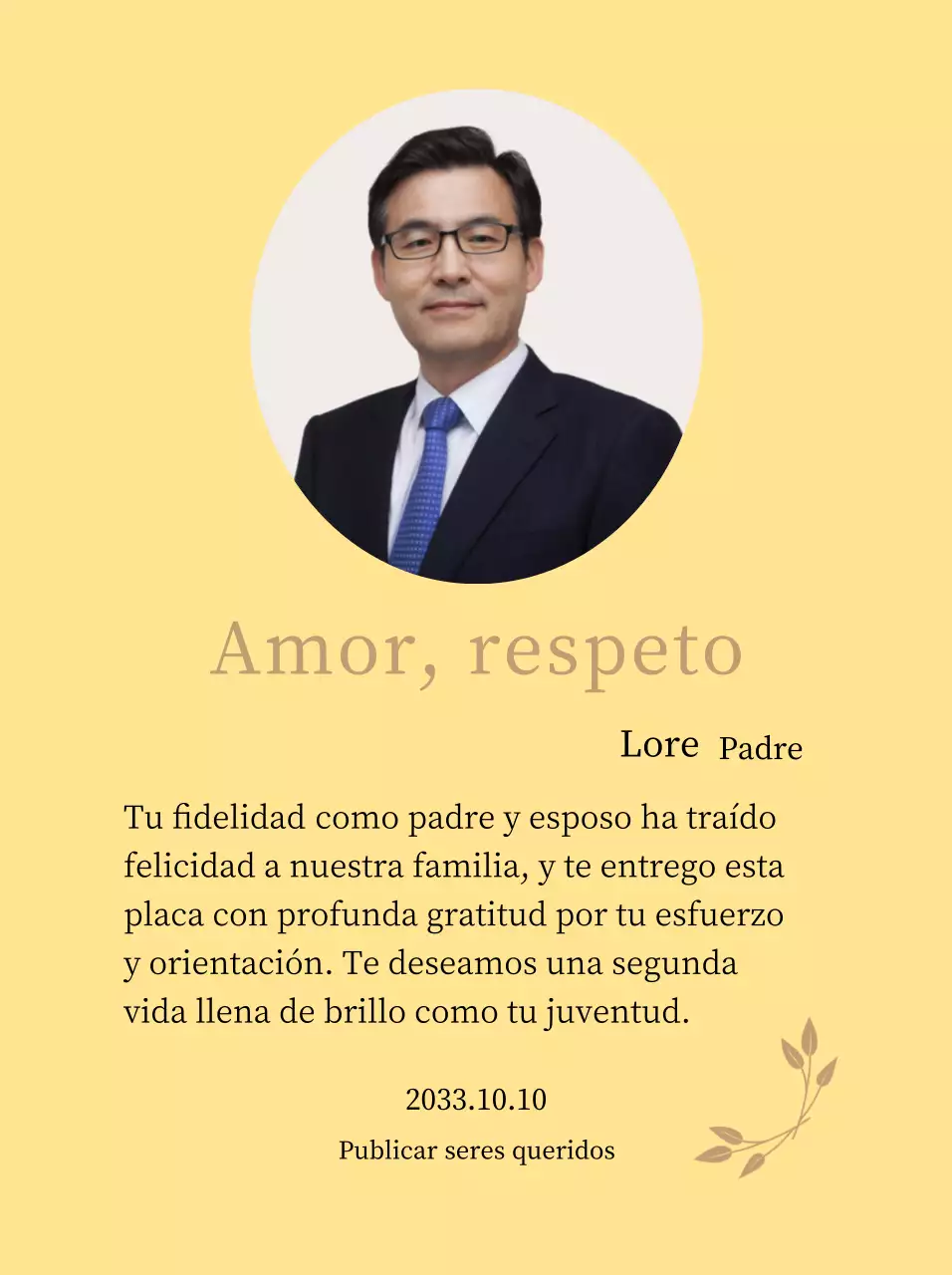 Una nota de agradecimiento estática y elegante para el Día de la Madre con pétalos dorados y una foto