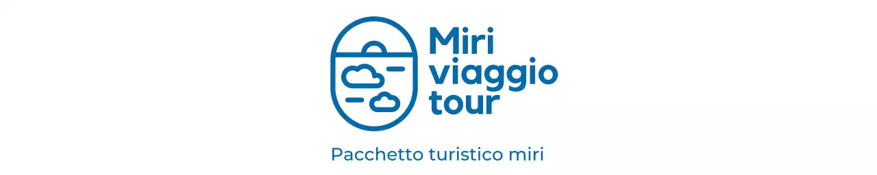 Loghi di prodotti turistici e di viaggio che utilizzano il blu