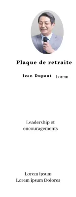 Concevez une célébration de la retraite avec des bordures décoratives et des photos pour une ambiance organisée.