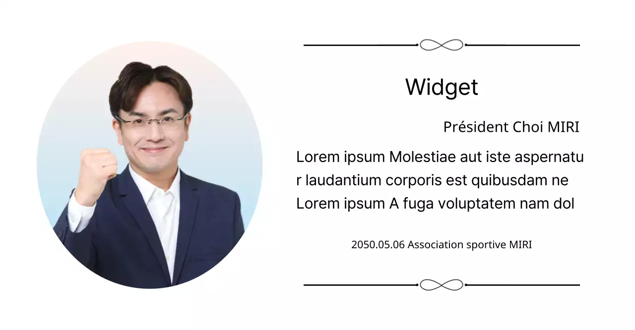 Une plaque commandée d'aspect élégant avec des embellissements et une photo sur fond dégradé