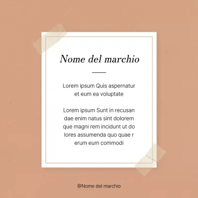 Promuovere un feed di social media marketing di tendenza in rosa e avorio