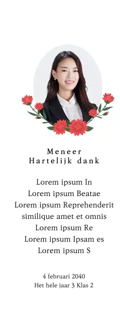 Een sentimentele kijk op lerarendag met manuscriptpapier en anjers