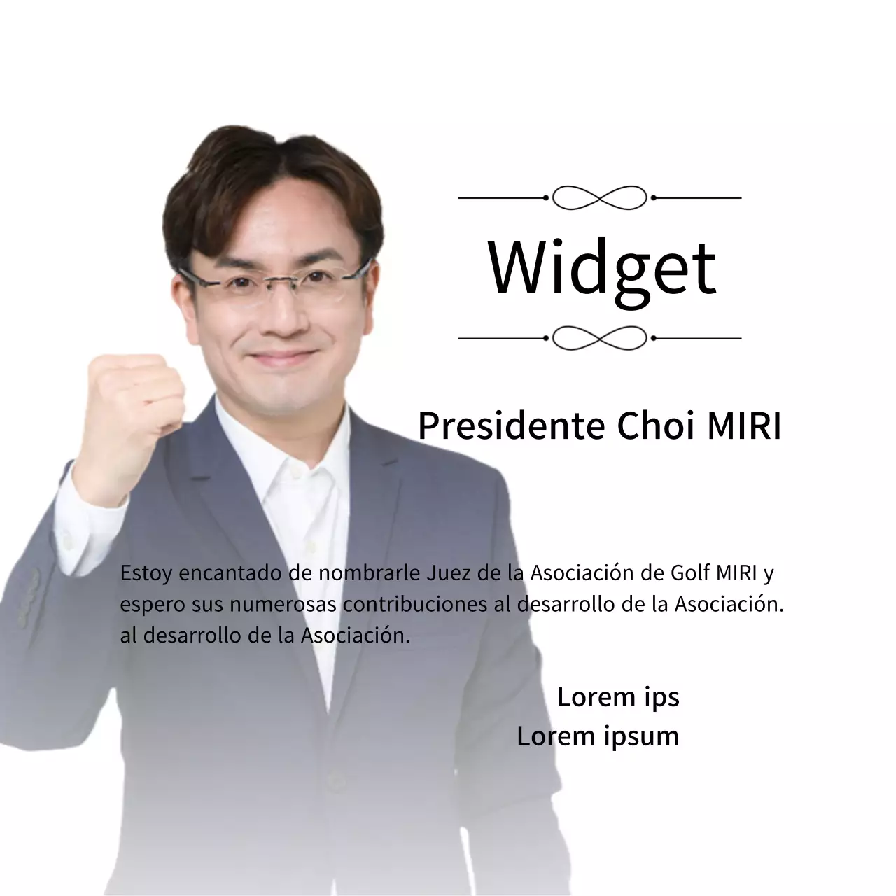 Una elegante placa de encargo con adornos y una foto con fondo degradado