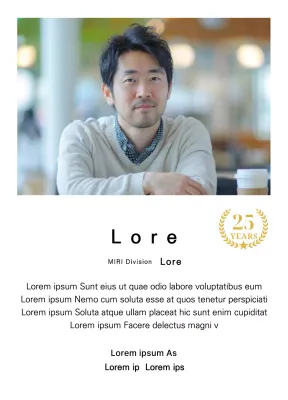 Desain ucapan terima kasih dengan foto persegi dan penanda ulang tahun ke-25