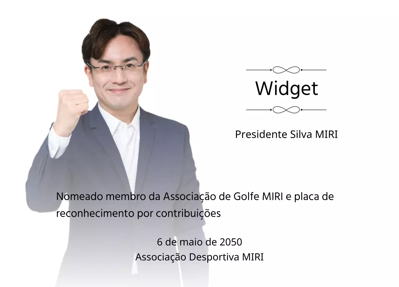 Uma placa encomendada de aspeto elegante com ornamentos e uma fotografia com um fundo degradé