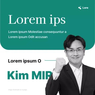 Annonce simple de vœux électoraux en vert