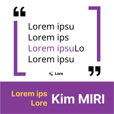 Einfache Wahlkampfansage in lila