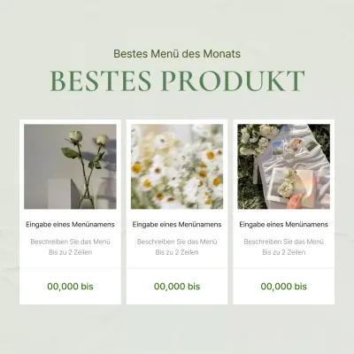 Modernes Social Media Marketing Preisanzeigen in grün