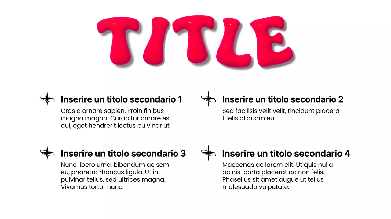 Rapporto di marketing 3D moderno bianco e rosso