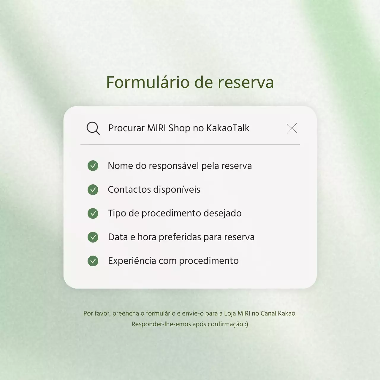 Promover um formulário de reserva de marketing ecológico e moderno nas redes sociais