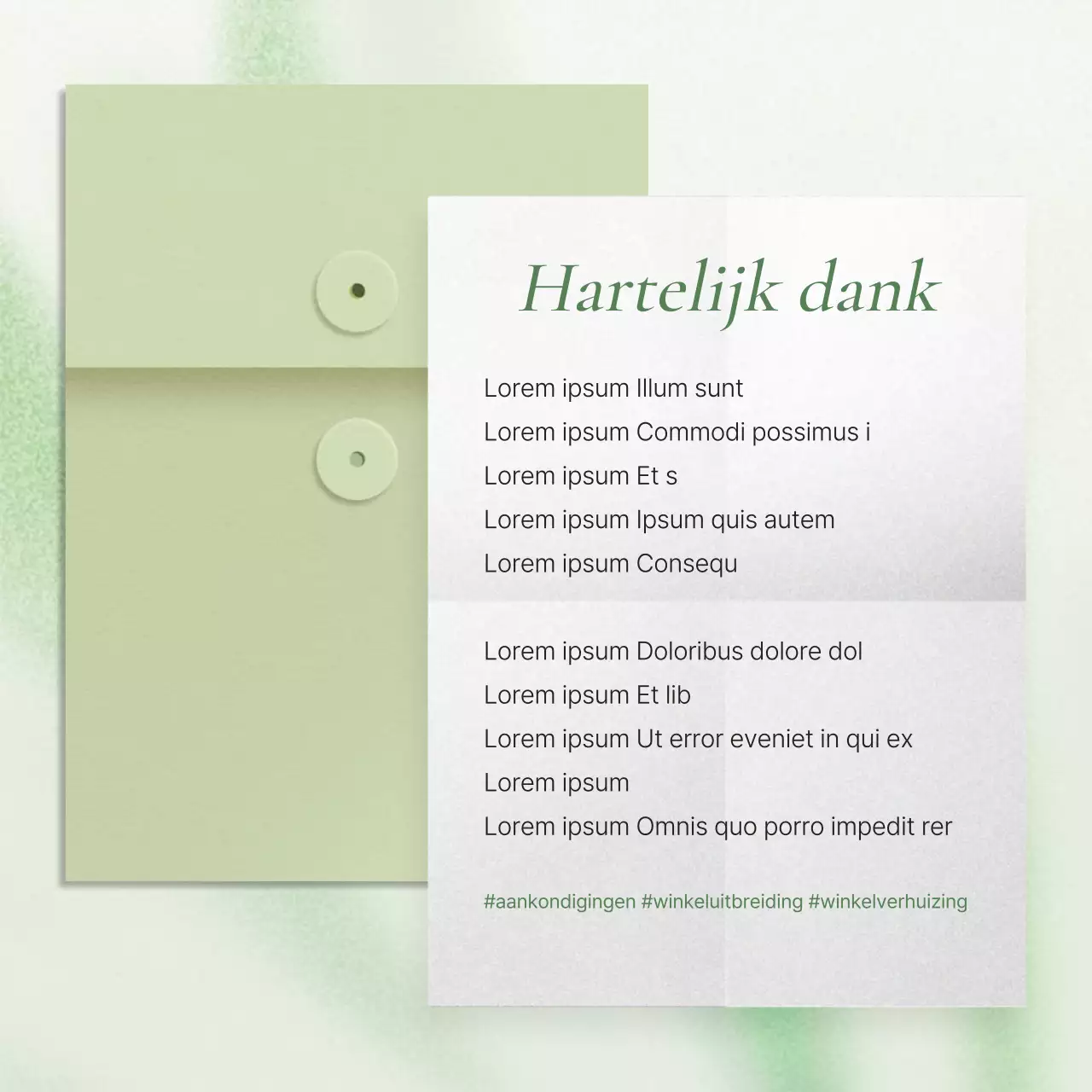 Promoot een groene, moderne feed voor sociale-mediamarketing