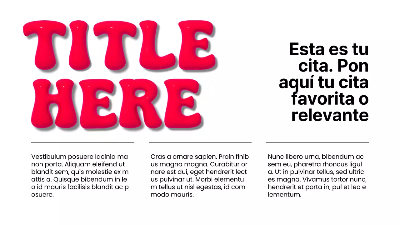 Informe de marketing 3D moderno en blanco y rojo