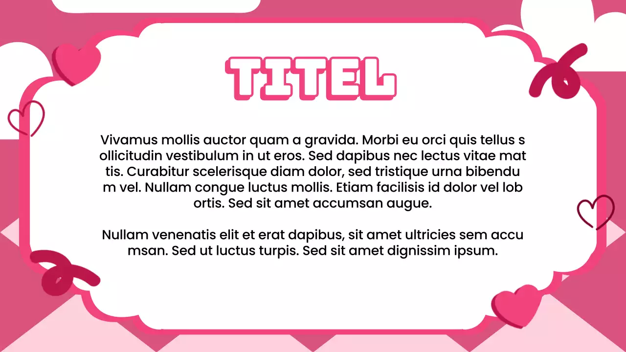 Roze Trendy Coquette Lesmateriaal