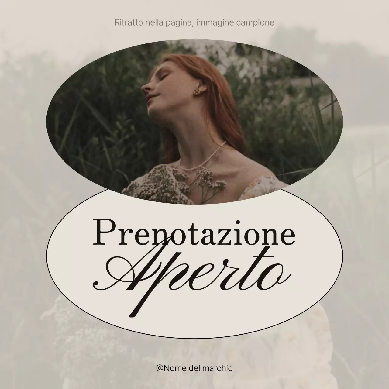 Annuncio di una prenotazione di social media marketing di tendenza in rosa e avorio