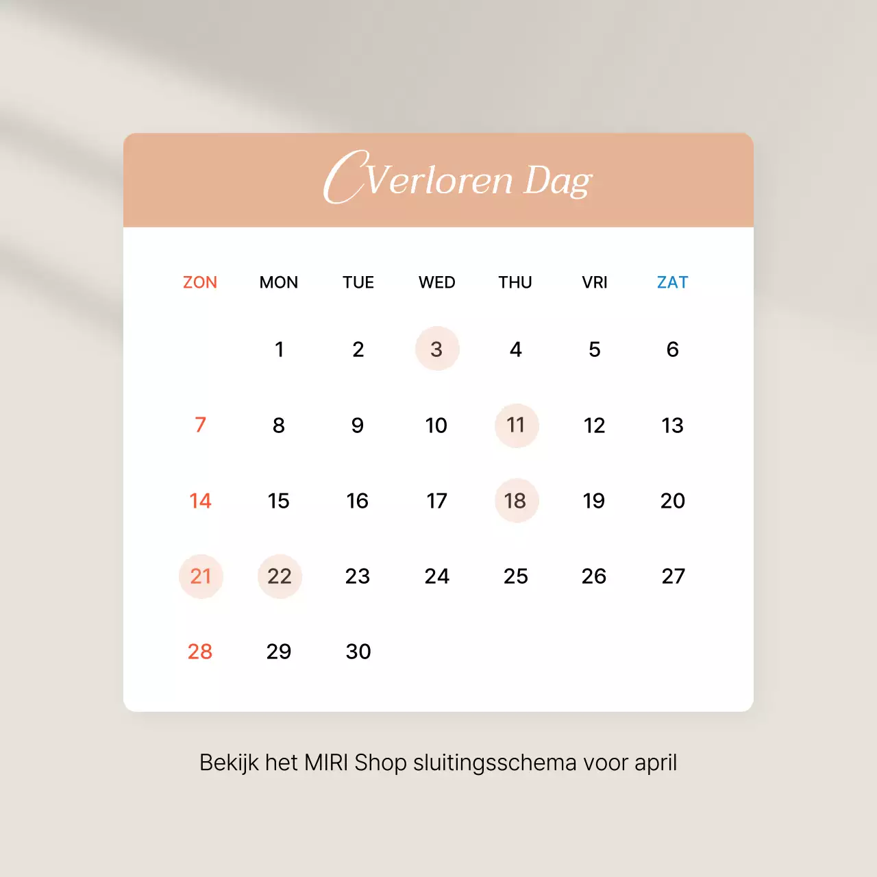 Promoot een trendy feed voor sociale-mediamarketing in roze en ivoorkleurig