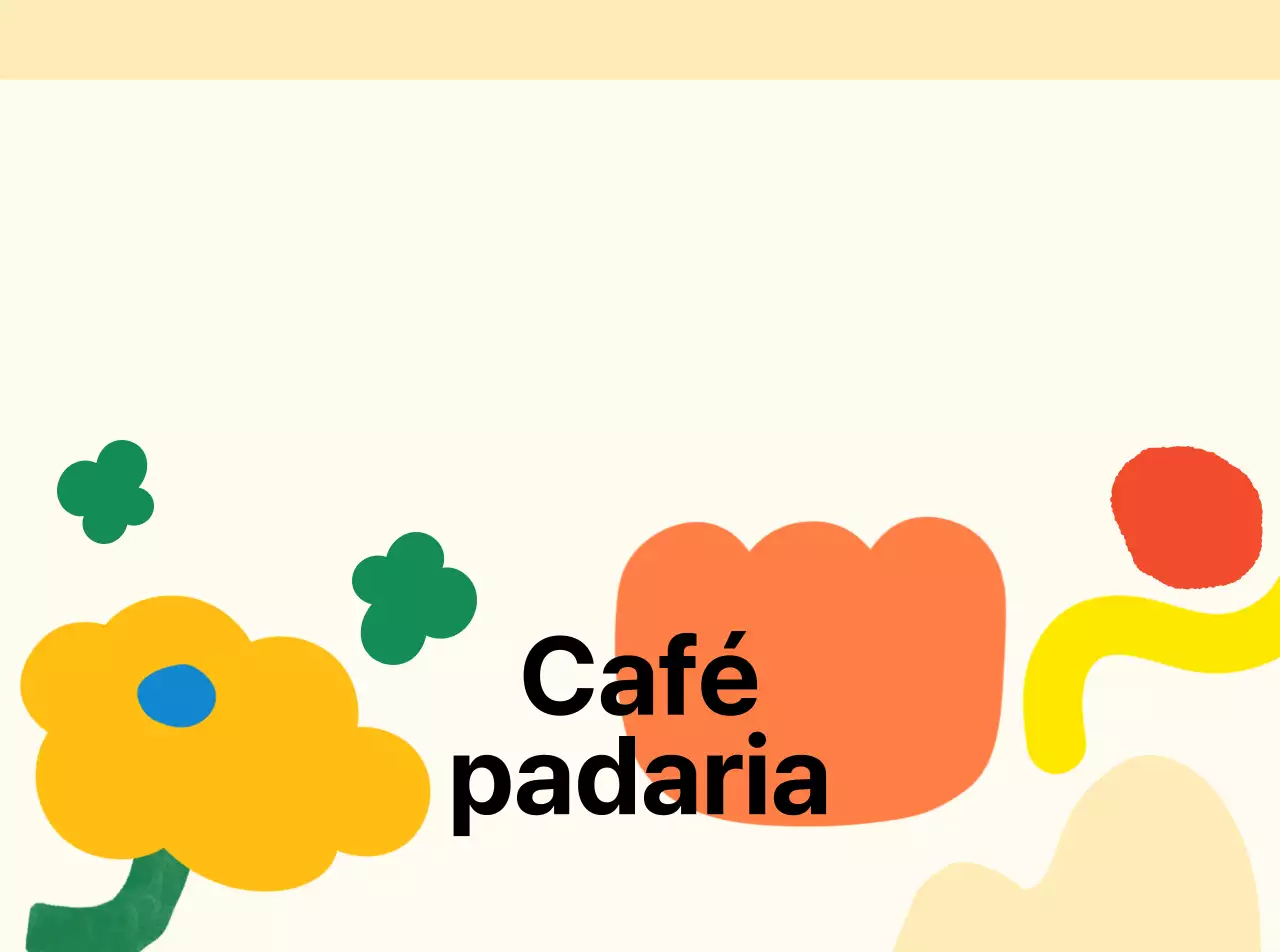 Cafés cheios de flores e pão delicioso