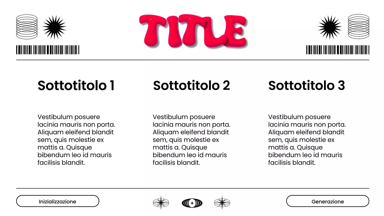 Rapporto di marketing 3D moderno bianco e rosso