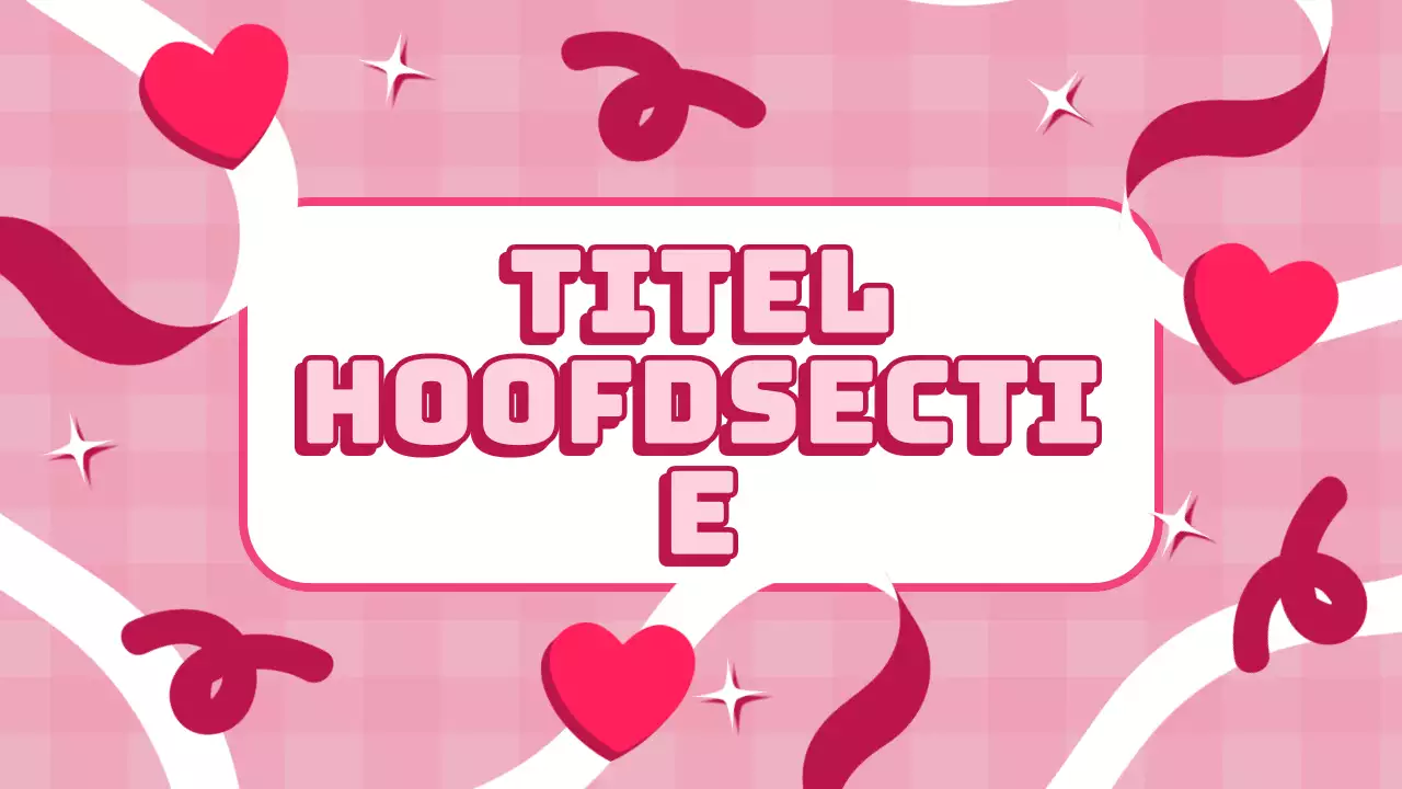 Roze Trendy Coquette Lesmateriaal