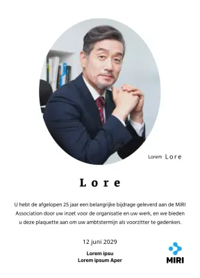 Een strak ogende inaugurele plaquette met uw bedrijfslogo