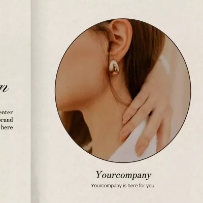 Beige Elegant Jewelry Advertisement Social Media Post