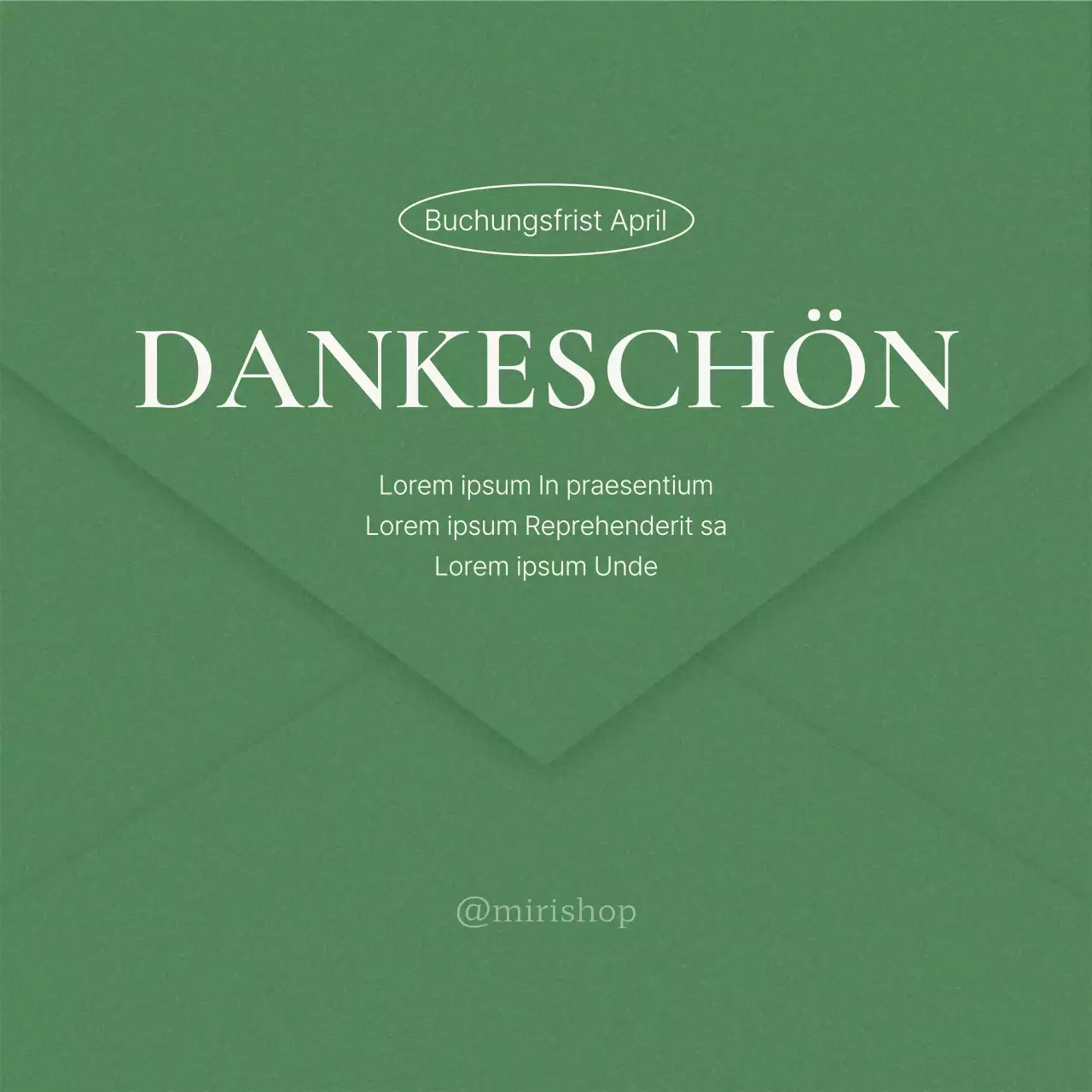 Modernes Social Media Marketing in Grün zur Förderung von Buchungsabschlüssen