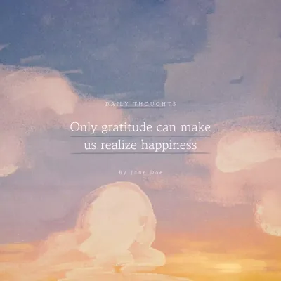 A simple orange sentiment post