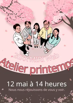 Annonce de notre atelier pour les employés roses et bruns